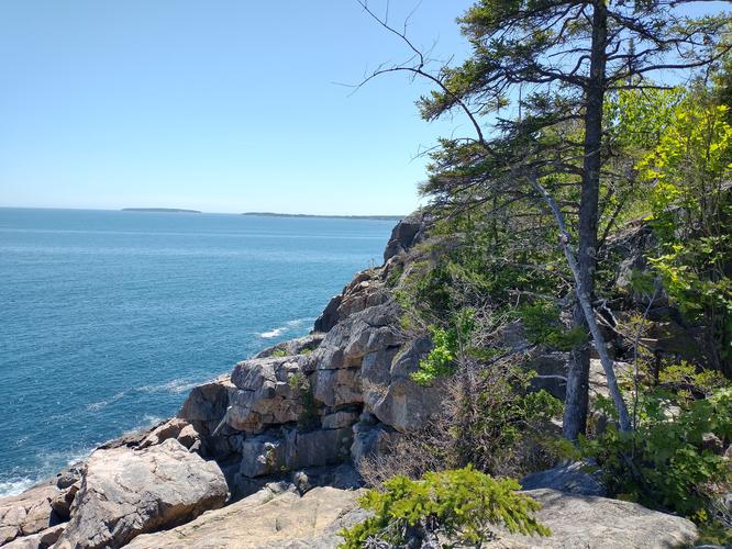 View of closed section of Cliffs Trail 