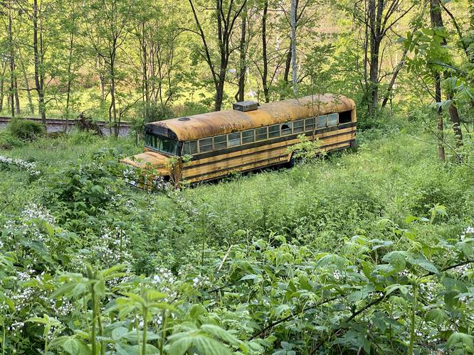 Old bus off-trail (private property)