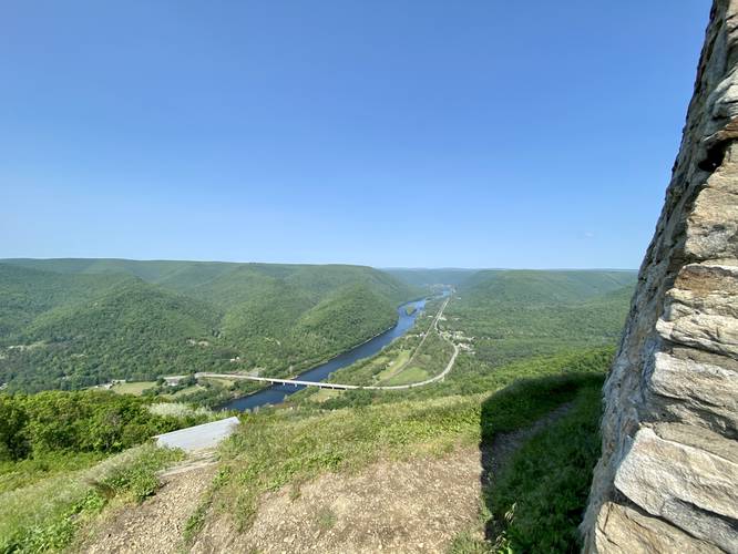 Hyner View from below the lookout