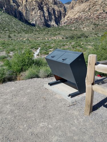 Trash Bins at trailhead