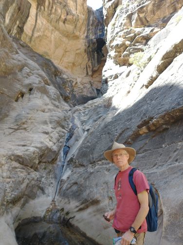 The last trickle of the waterfall