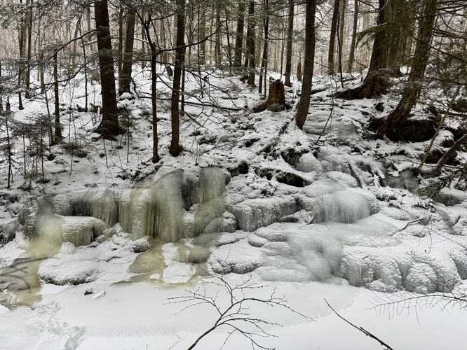 Ice blobs in Gill Brook