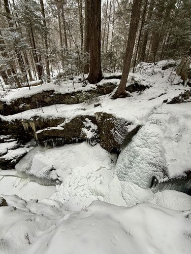 Plunge Falls, approx. 15-feet tall