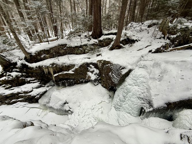 Plunge Falls, approx. 15-feet tall