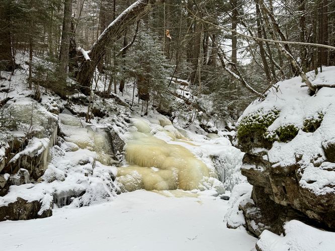 7-foot tall waterfall
