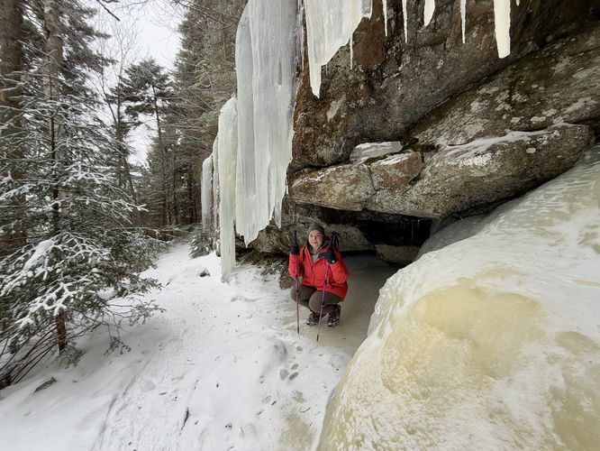 In the ice cave