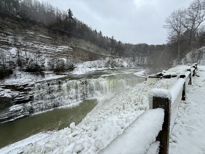 Lower Falls as seen from the fence line