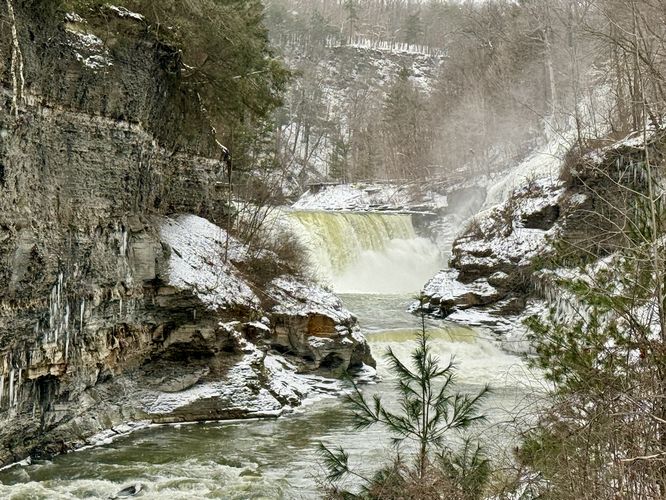 Downstream view of Lower Falls