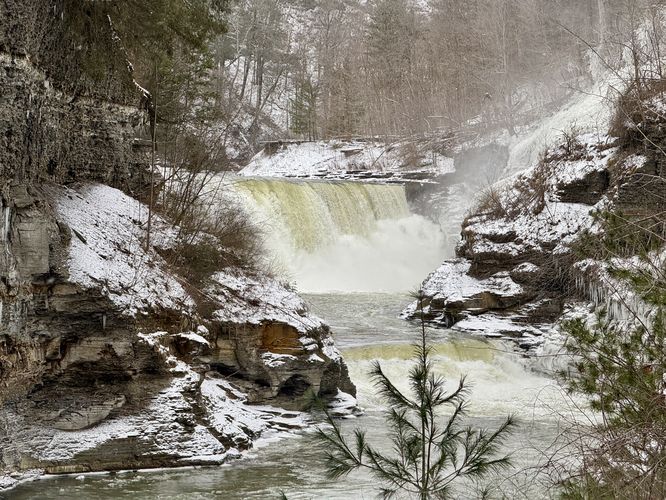Downstream view of Lower Falls