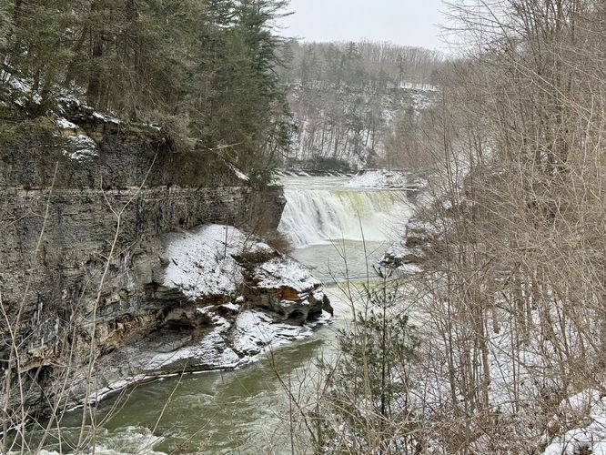 View of Letchworth Gorge's Lower Falls