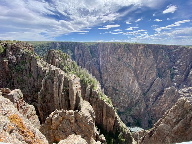 View of the Island Peaks within the Black Canyon