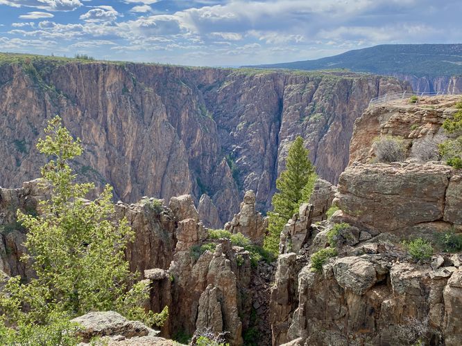Rock spires of the Black Canyon