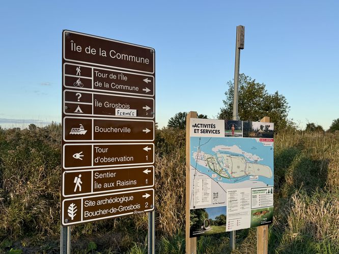 Trailhead kiosk -- Island of the Commune