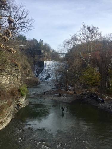Ithaca Falls from the road