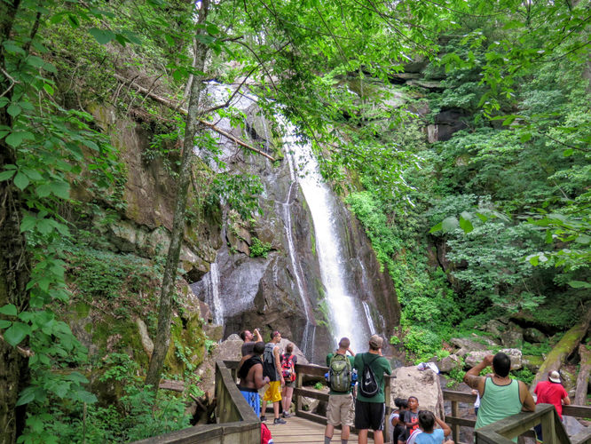 Default image for Jacob Fork Rim Hike, a 14.4-mile trail in Connelly Springs, NC (US)