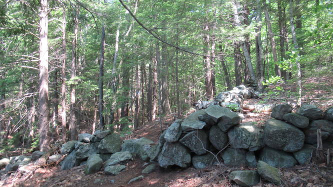 Hiking past Old Stone Walls