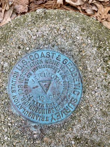Jerimoth Hill's US Coast & Geodetic Survey marker
