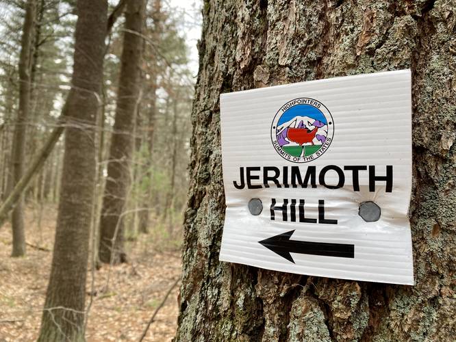Jerimoth Hill trail marker