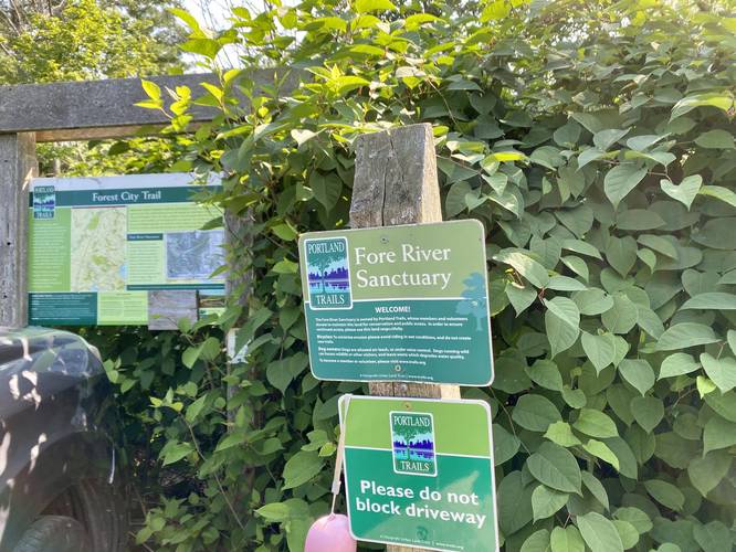 Fore River Sanctuary signage