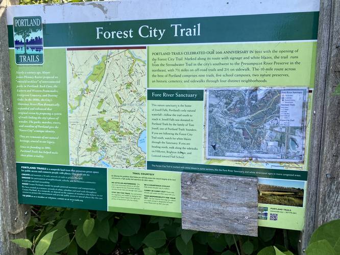 Fore River Sanactuary / Forest City Trail info