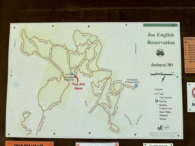 Joe English Reservation trail map