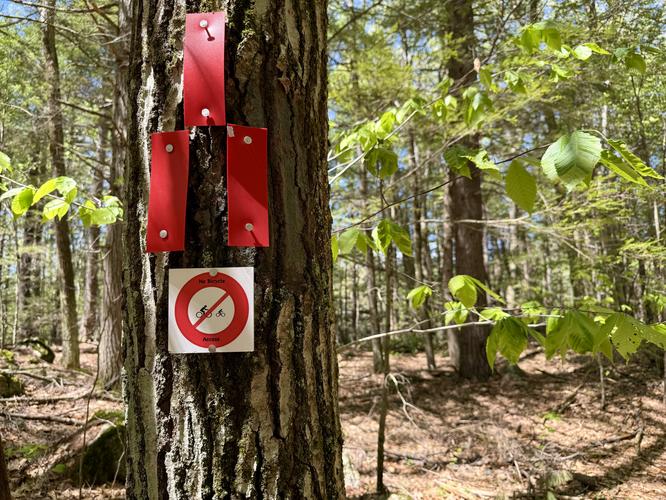 No biking along Ledge Trail