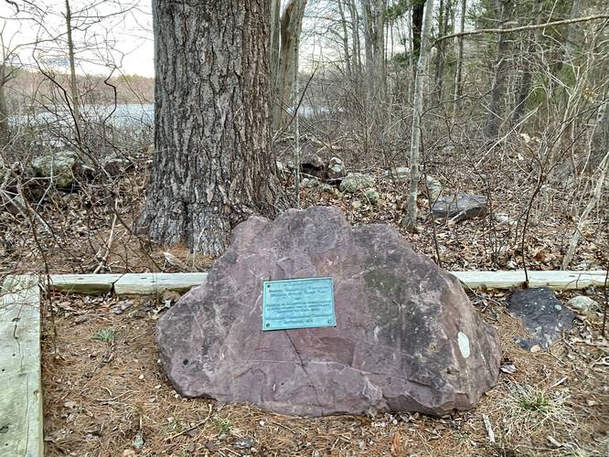 Plaque dedicated to Joe's Rock circa 1909