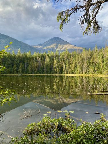 Reflection of Mount Vaught in Johns Lake