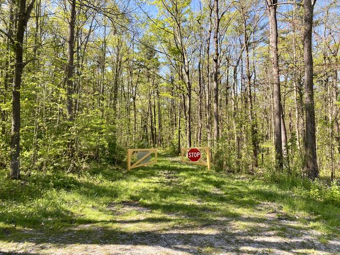 Trailhead for Johnson Hill Falls