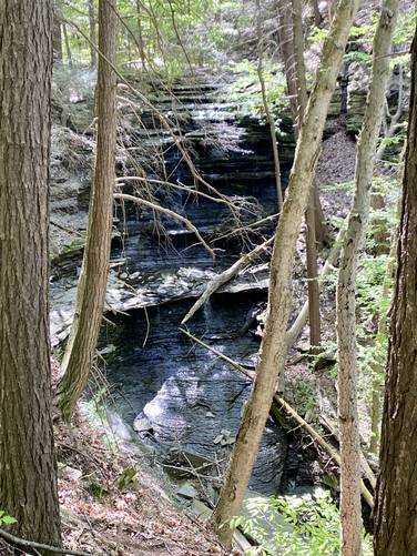 Johnson Hill Falls (approx. 50-feet tall)