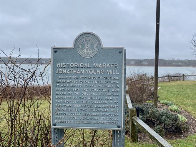 Jonathan Young Windmill historical sign