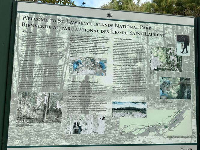 Thousand Islands National Park info kiosk