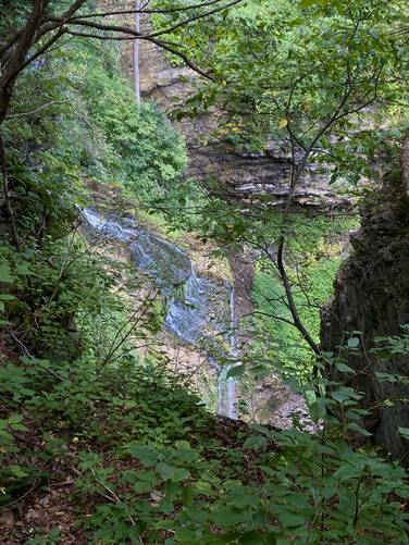 View of Judds Falls from the cliff