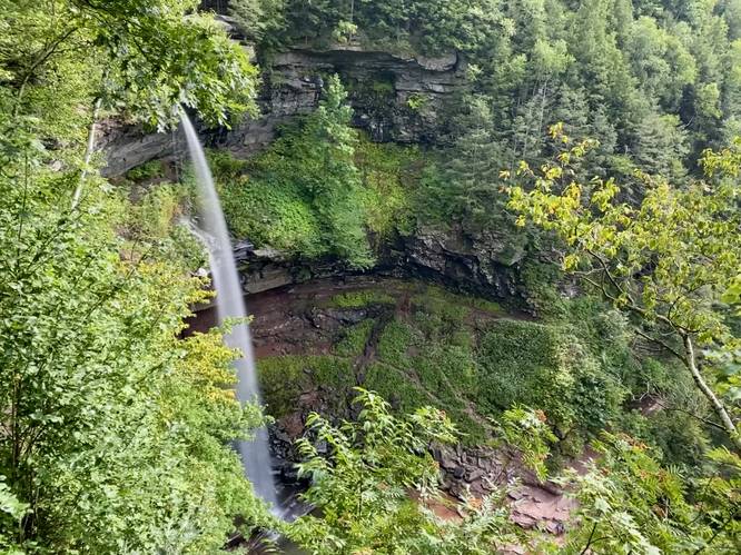 View of Upper Kaaterskill Falls (230-feet total)