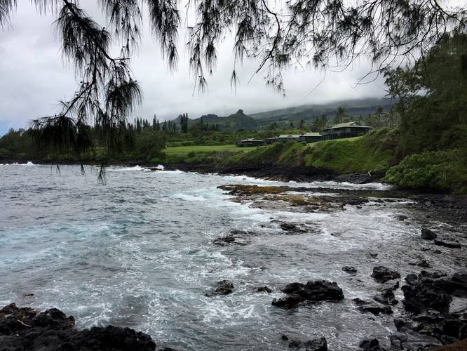 View toward Hana Maui Resort from the trail