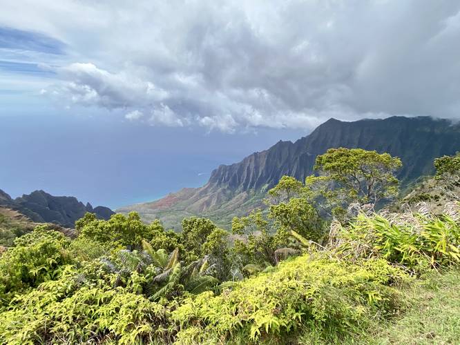 View of Kalalau Valley from Kalalau Lookout