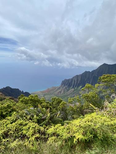 View of Kalalau Valley from Kalalau Lookout