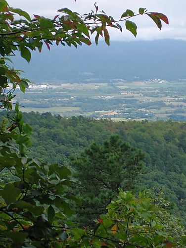 View of the valley below 