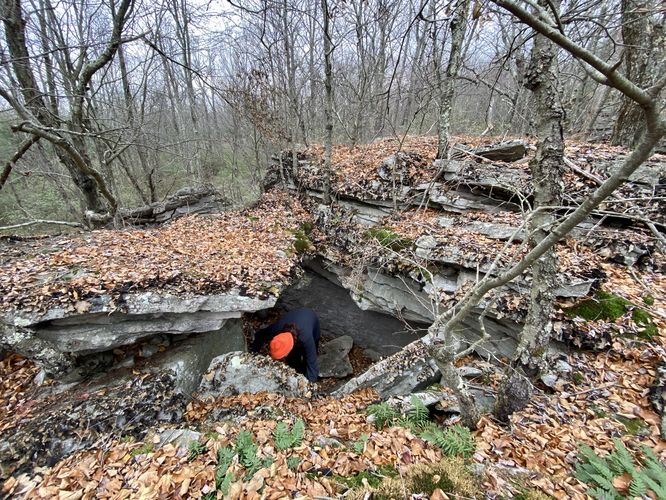 Delving into the second rock crags on Kellogg Mountain