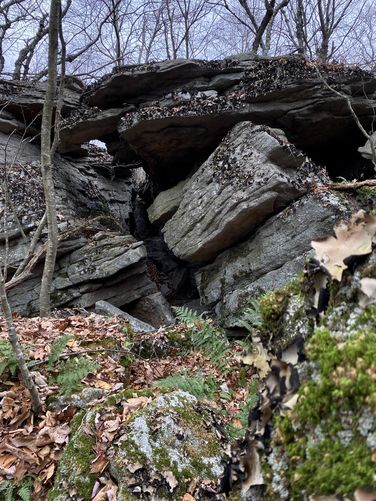 Outside view of the second rock crags exit