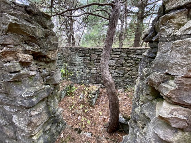 Back storage room (?) at the Kellogg Mountain Firetower House (abandoned)