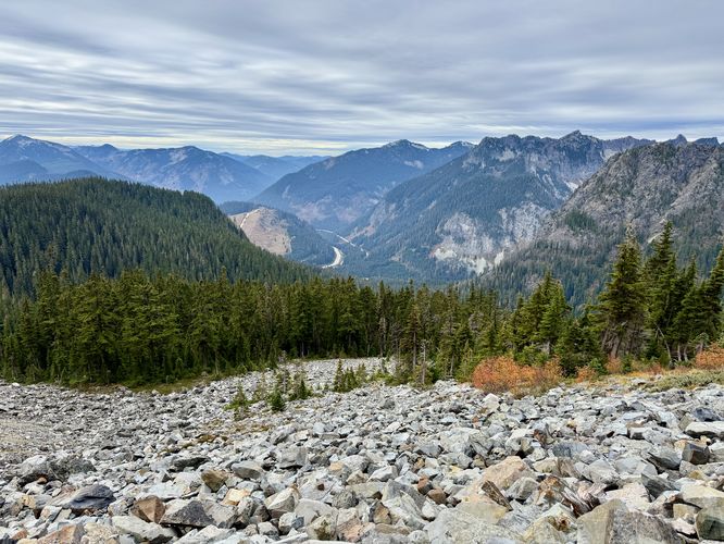 View into Snoqualmie Pass