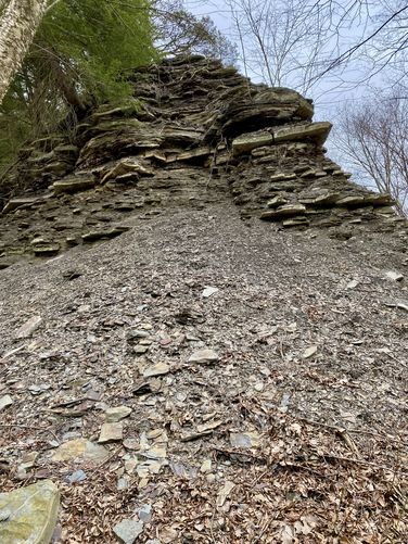 Shale rock ledges