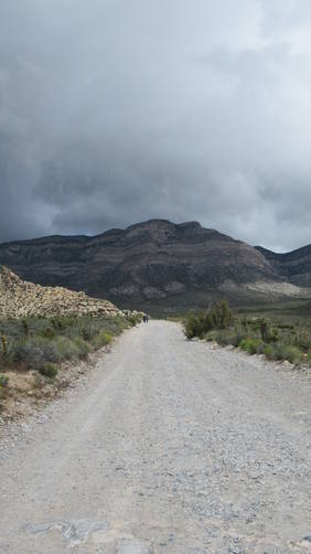Dirt road to Upper White Rock Trailhead Parking