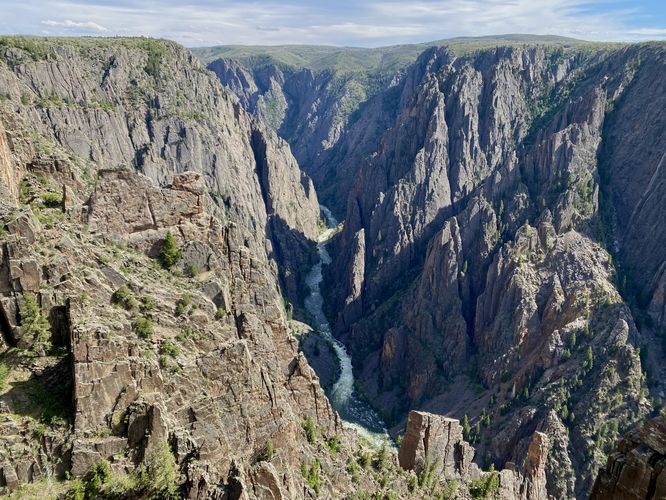 View of the Black Canyon and "kneeling camel"