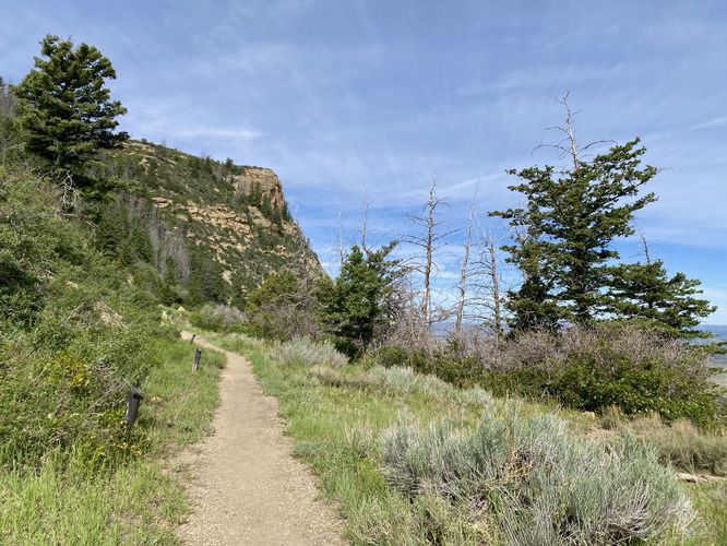 Hiking Mesa Verde's north rim via the Knife EDge Trail