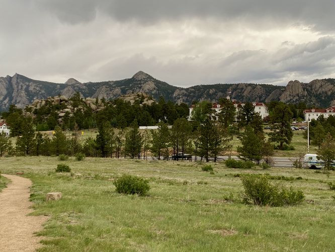 View of the historic Stanley Hotel