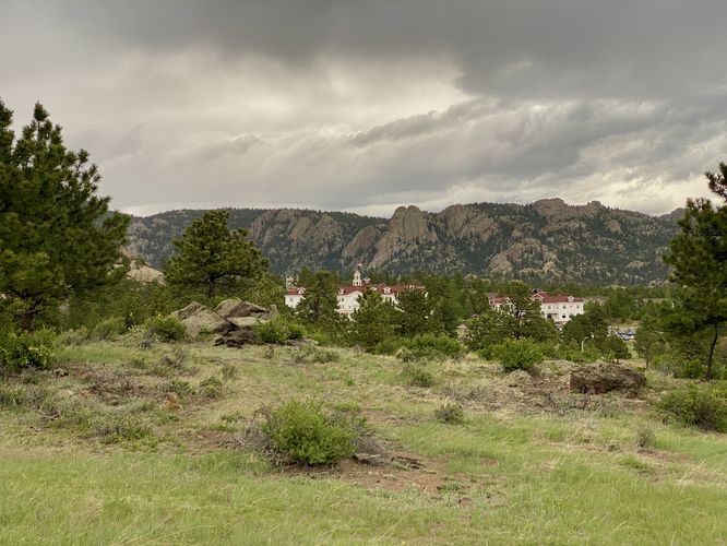 View of the historic Stanley Hotel