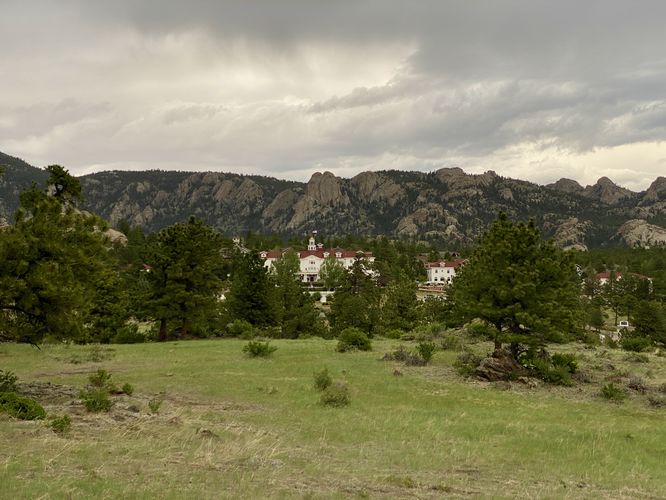 View of the historic Stanley Hotel
