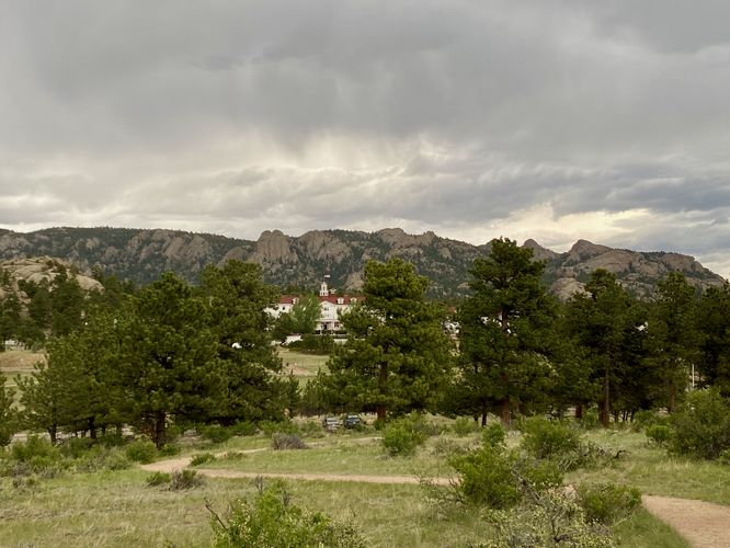 View of the historic Stanley Hotel